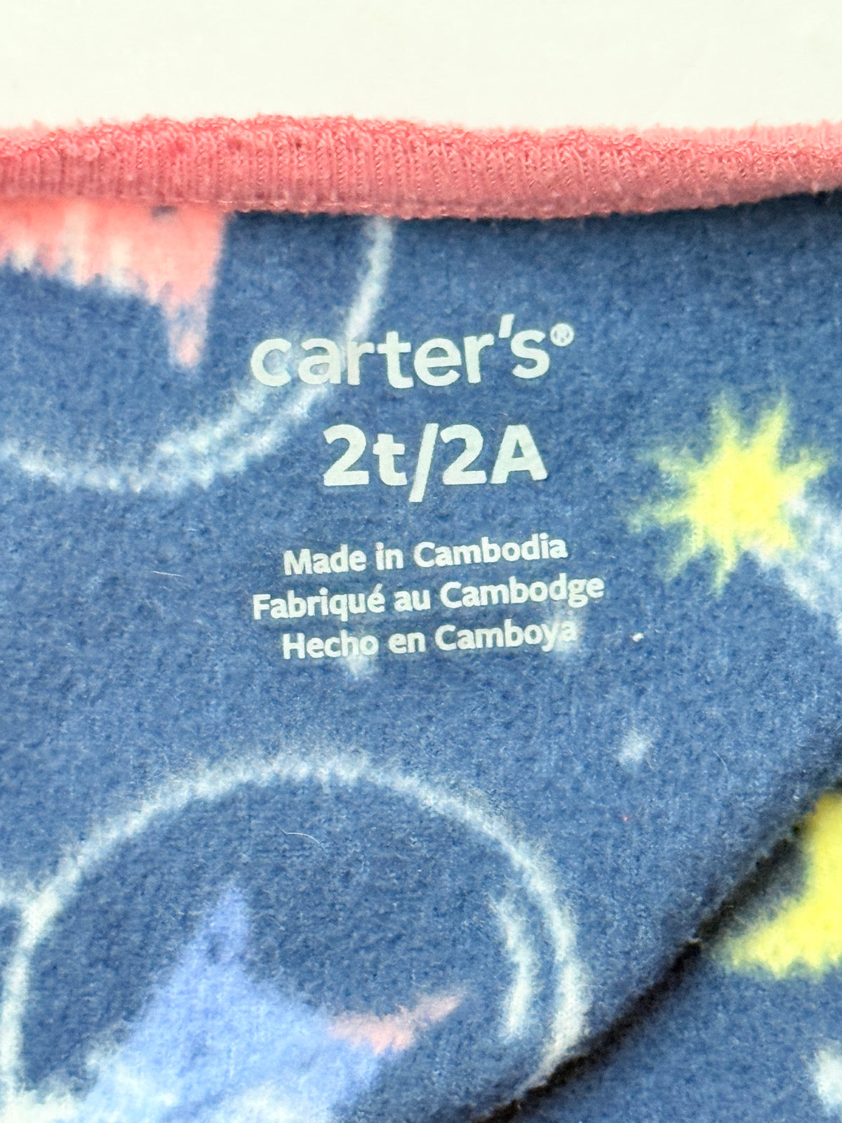 Carter's Space Cats Footed Fleece Sleeper 2T