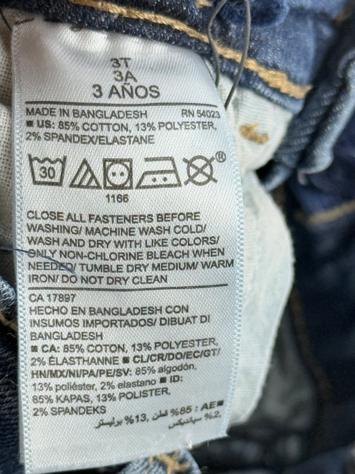 Old Navy Karate Skinny Blue Jeans Size 3T