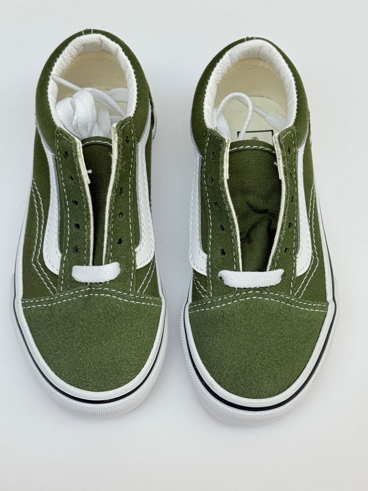 Brand New - Vans Old Skool Green Suede Sneakers Kids 11