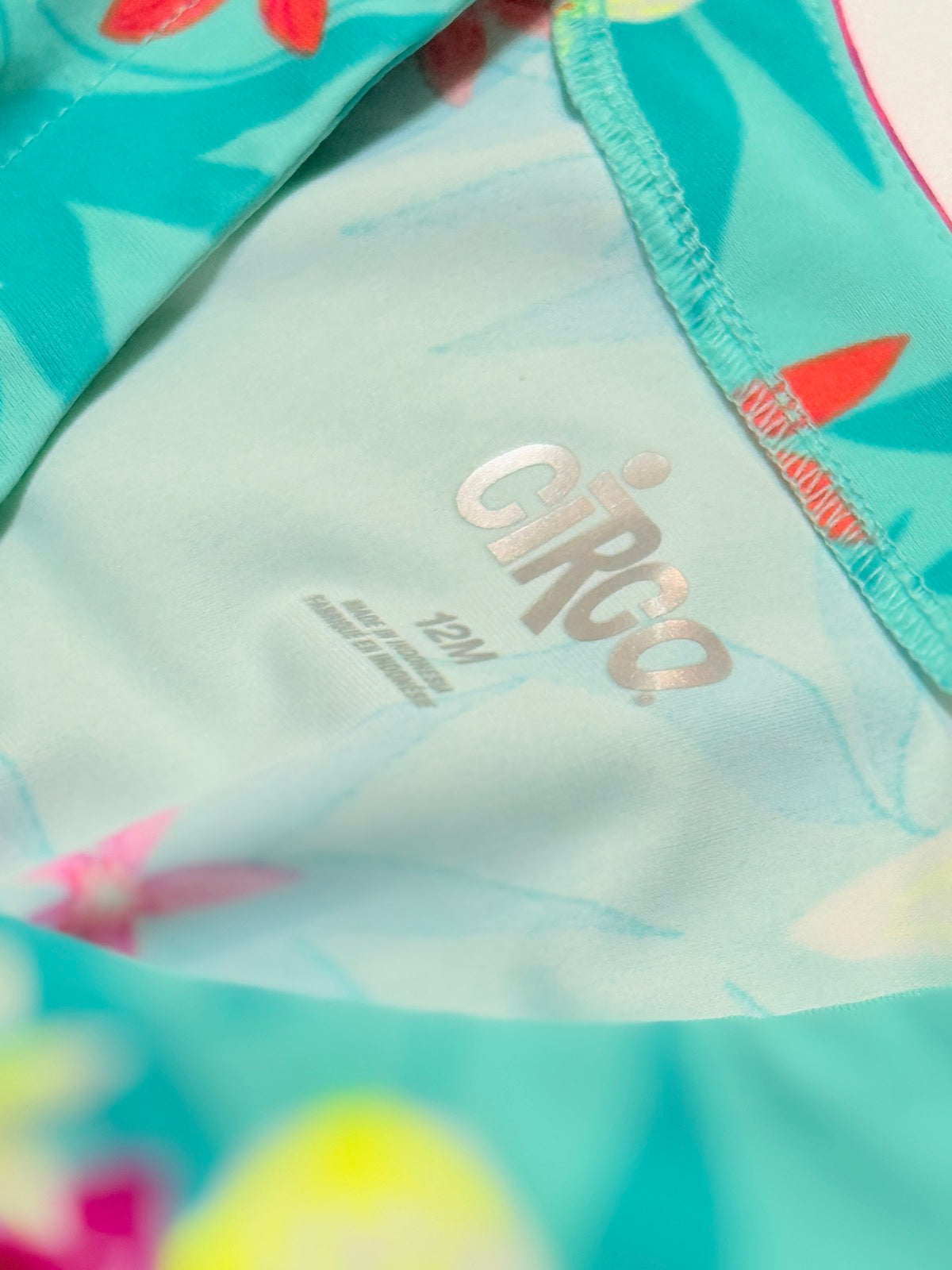 Circo Teal Floral Swimsuit Cover-Up 12M