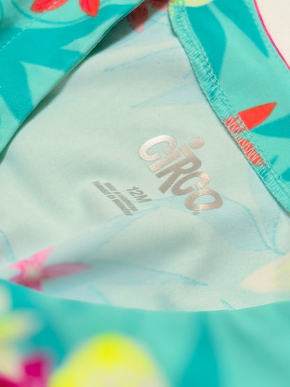 Circo Teal Floral Swimsuit Cover-Up 12M