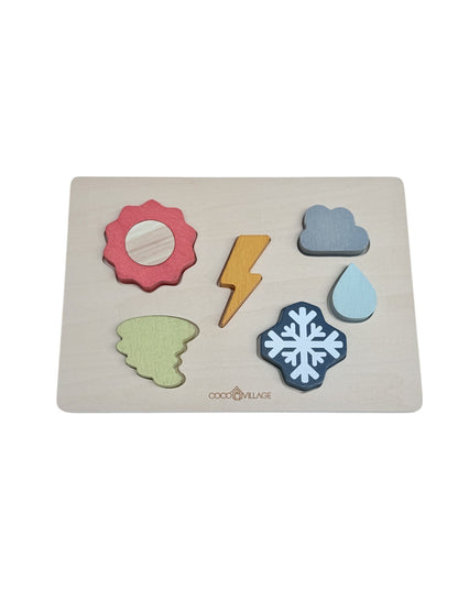 Coco Village Wooden Weather Puzzle Toy