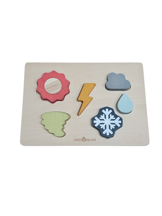 Coco Village Wooden Weather Puzzle Toy