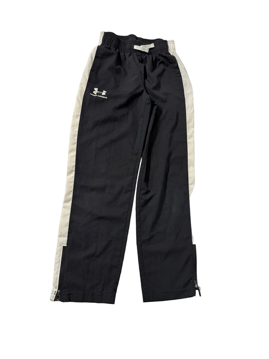 Under Armour Black White Track Pants YMD - 8-10Y