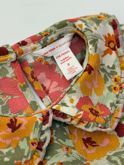 Joe Fresh Jillian Harrison Floral Ruffle Dress Toddler 3