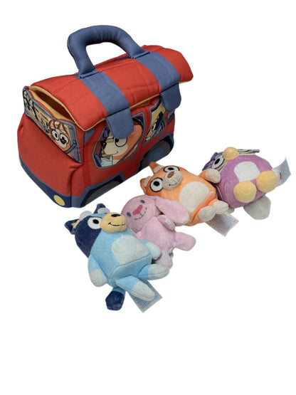 Bluey Car Carrier 5-Piece Plush Playset