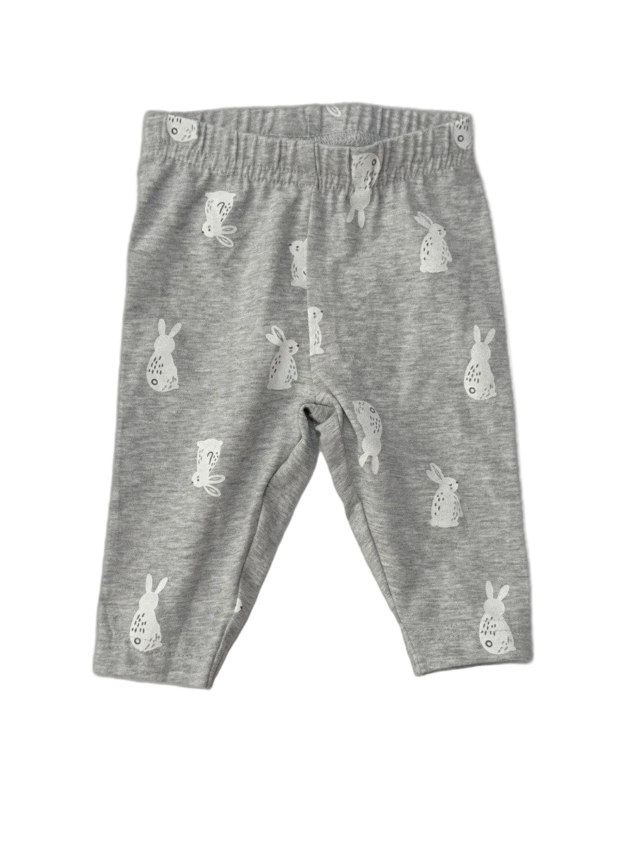 Carter's Gray Bunny Print Pants 3m