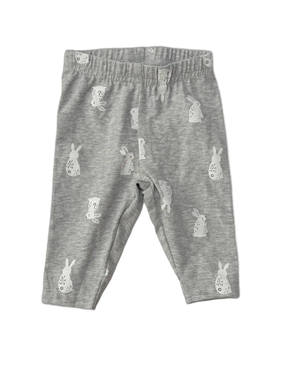Carter's Gray Bunny Print Pants 3m
