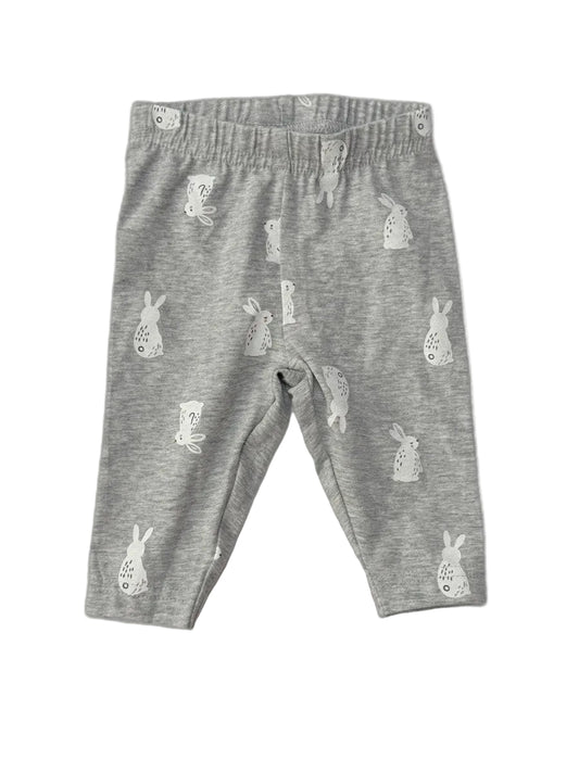 Carter's Gray Bunny Print Pants 3m