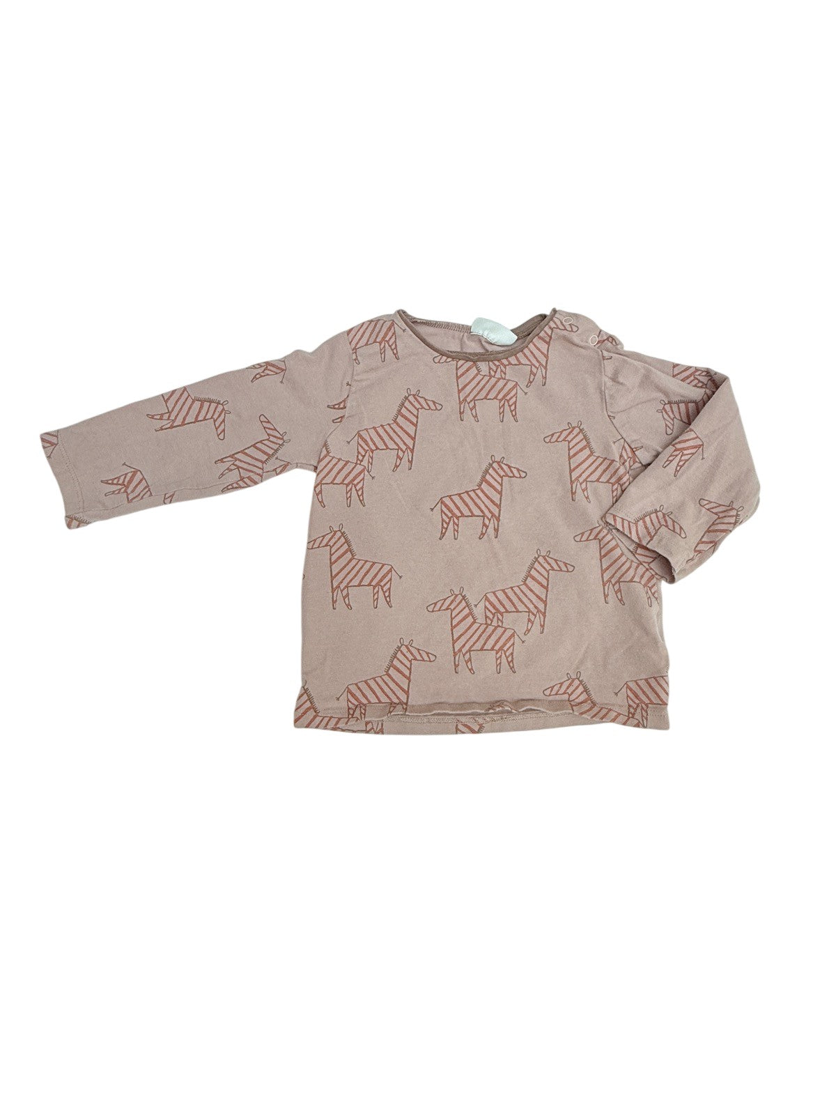 Next Baby Zebra Print Long Sleeve Top 9-12m