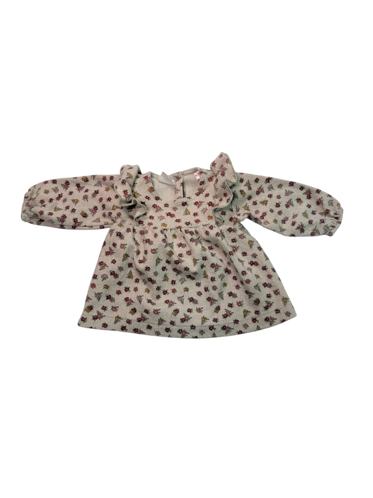 Zara Floral Ruffle Dress 3-6M