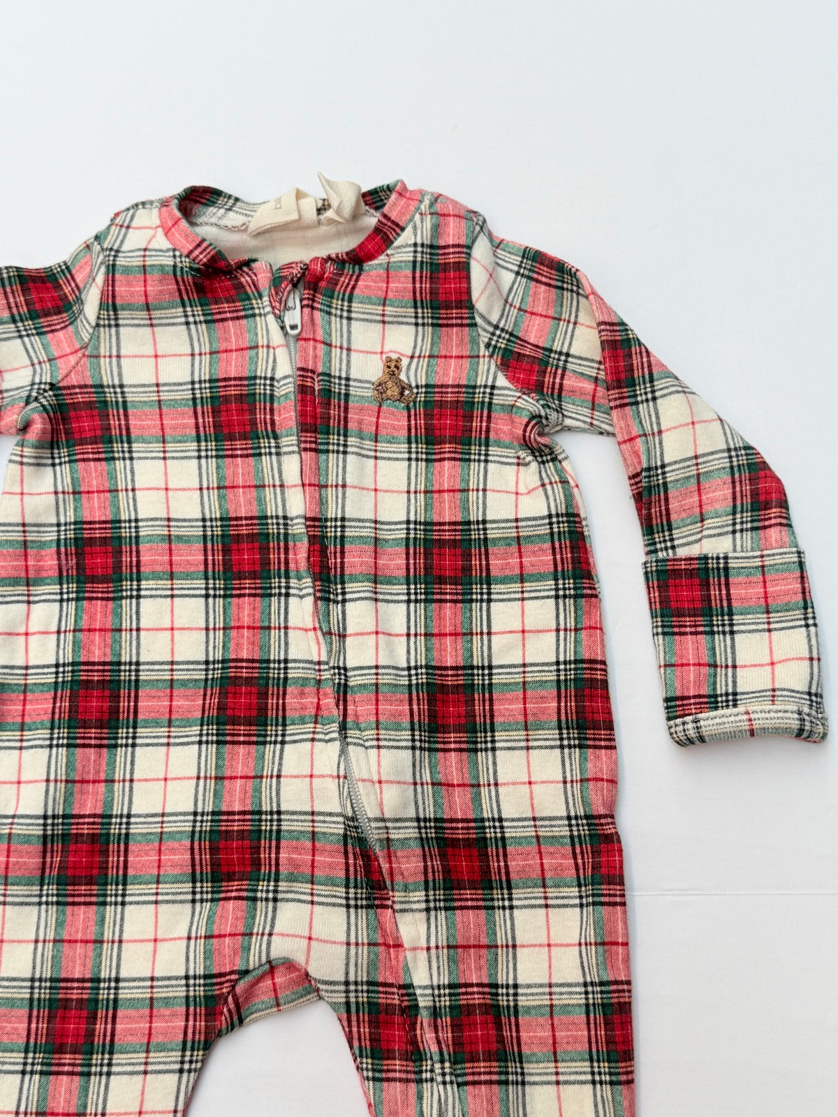 Baby Gap Plaid Footed Sleeper Preemie 7