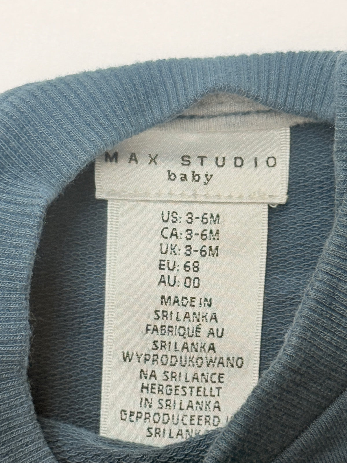 Max Studio Baby Elephant Sweatshirt Set 3-6M
