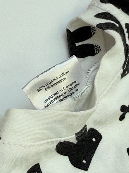Ole Design Bunny Print Long Sleeve Top 2Y