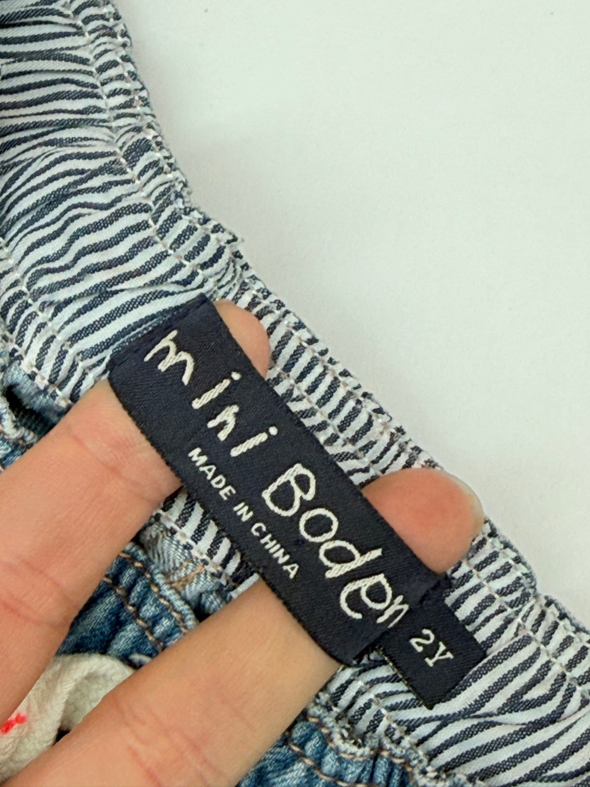 Mini Boden Light Wash Denim Jogger Jeans 2Y