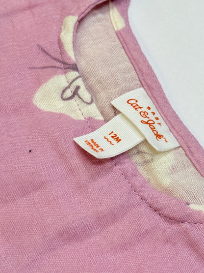 Cat & Jack Butterfly Muslin Dress 12M