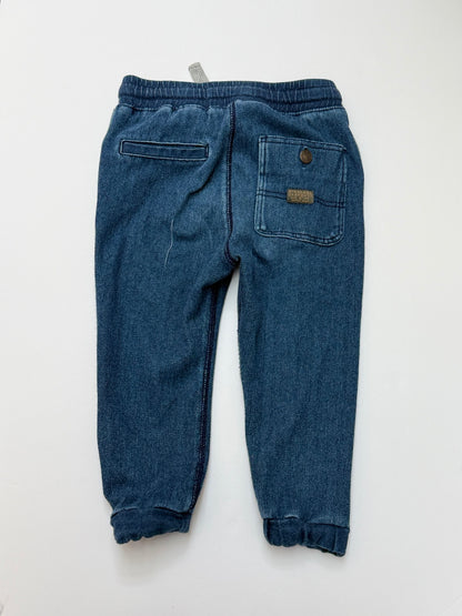 Zara Baby Boy Denim Joggers 2/3Y