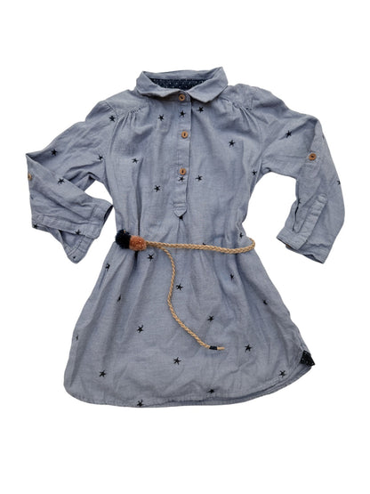 Zara Baby Girl Star Shirt Dress Size 2-3Y