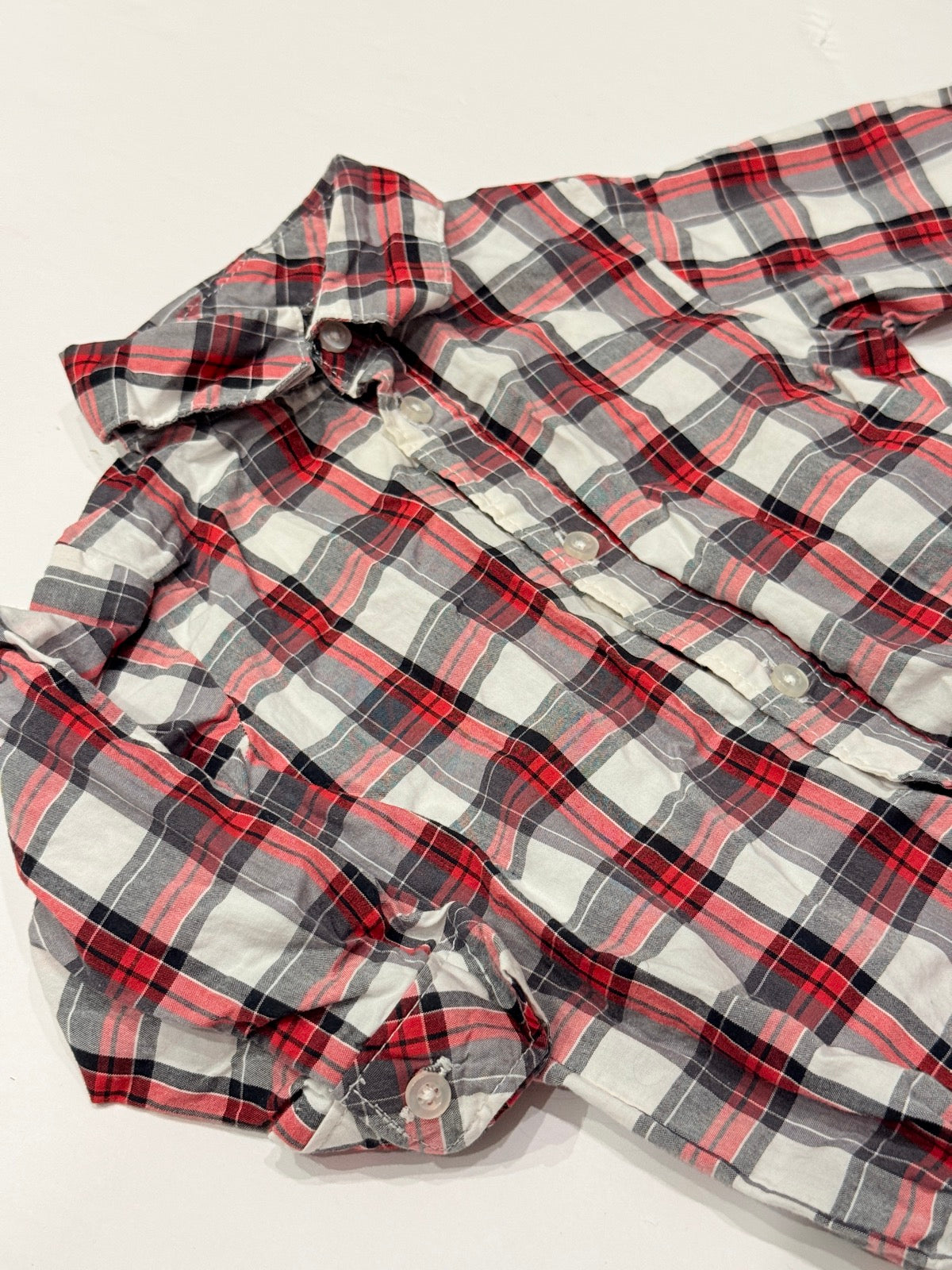 Carter's Just One You Plaid Shirt Bodysuit 9M