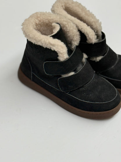 Donsje - Black Suede Shearling Winter Boots US13