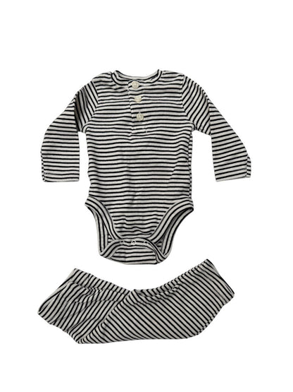 Old Navy Striped Bodysuit Pants Set 0-3M
