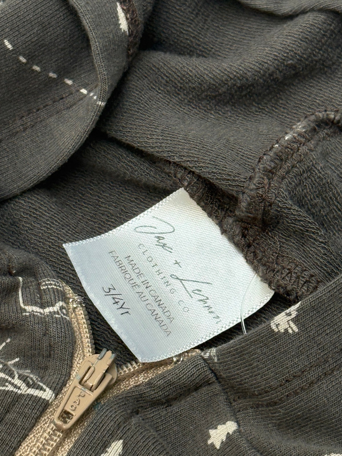 One + Lemon Vintage Camping & Trailers Zip Pajama 3/4Y
