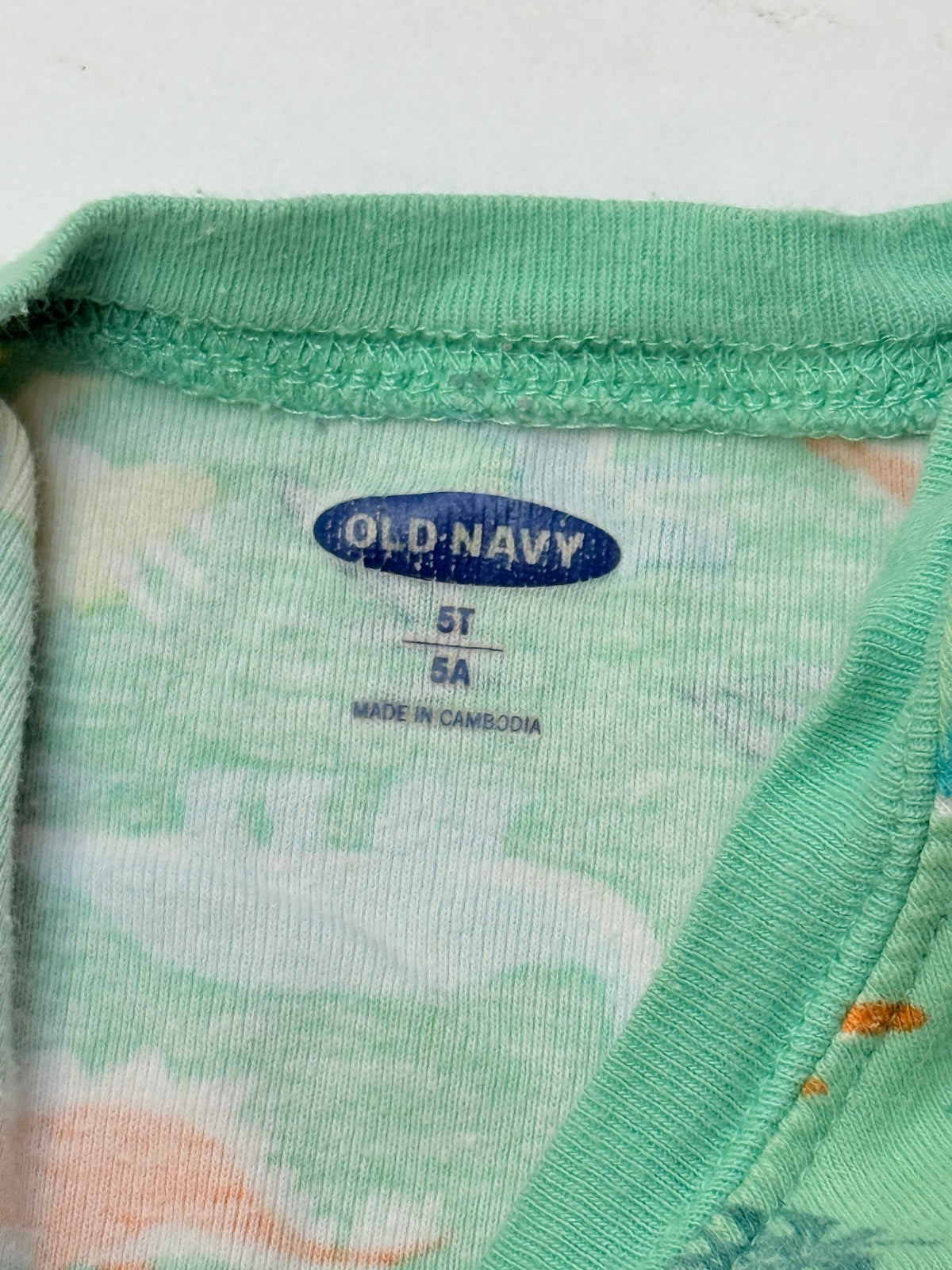 Old Navy Green Dinosaur Print Pajamas