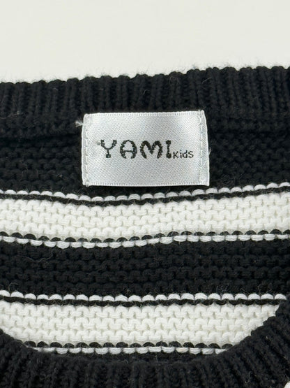 Yami Kids Striped Knit Smiley Set 5-7y