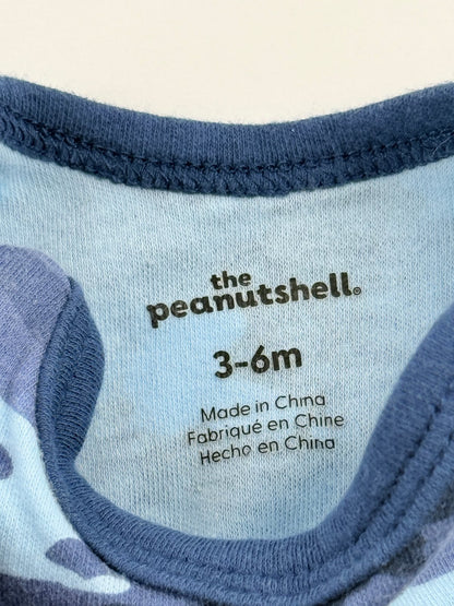 the peanutshell Blue Camo Bodysuit 2-Pack 3-6M