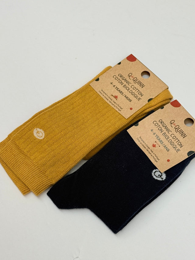 Q for Quinn Organic Cotton Socks 4-6 Years