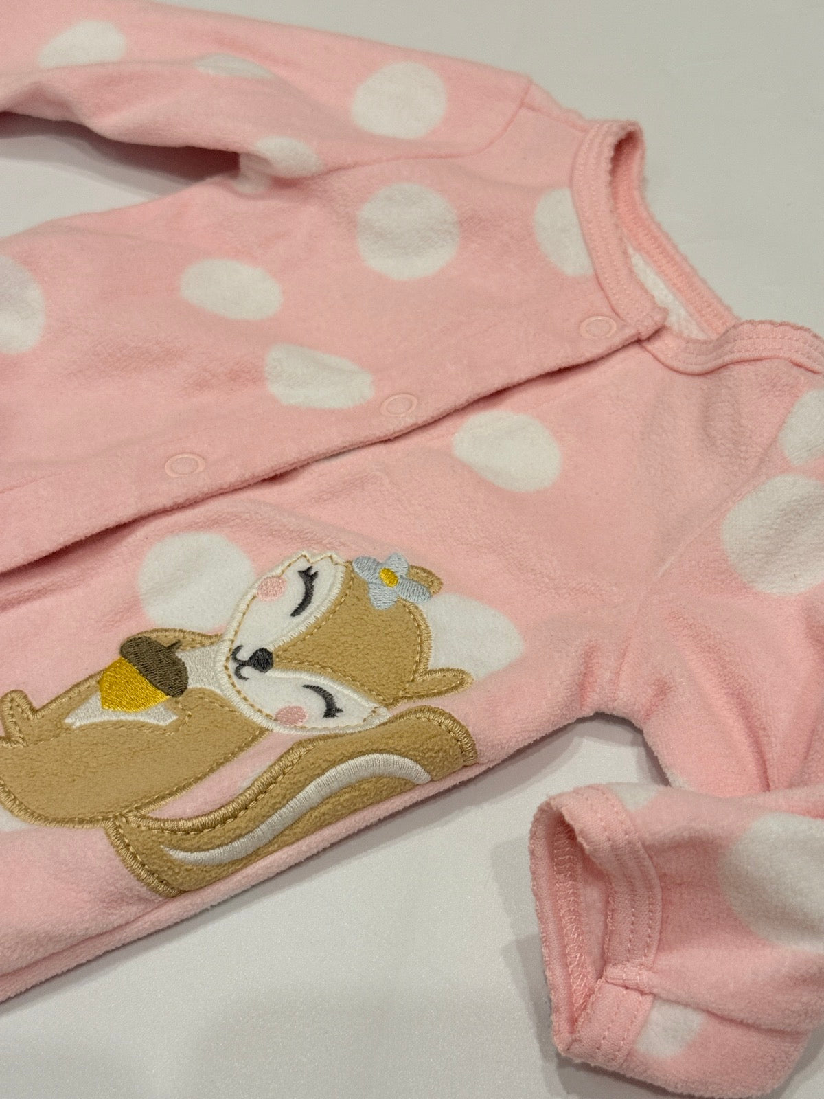 Carter's Pink Squirrel Sleeper Newborn