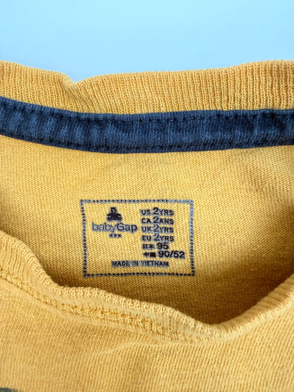 Baby Gap Mustard Air Show Long Sleeve T-Shirt 2T