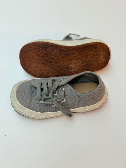 Superga 2750 Gray Canvas Sneakers EU 26