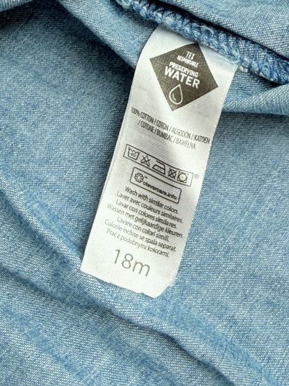 Tex Baby Denim Button-Up Dress 18m