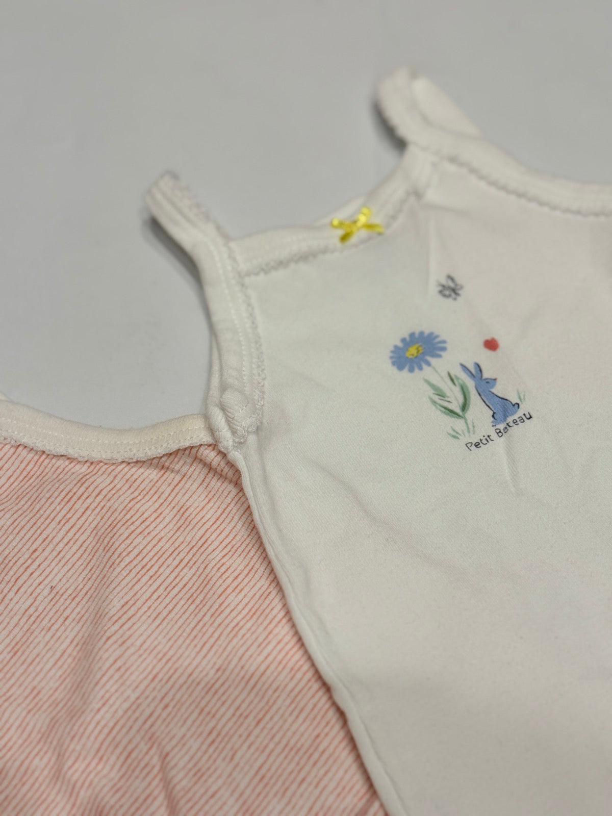 Petit Bateau Baby Bodysuit Set 2-Pack 12m