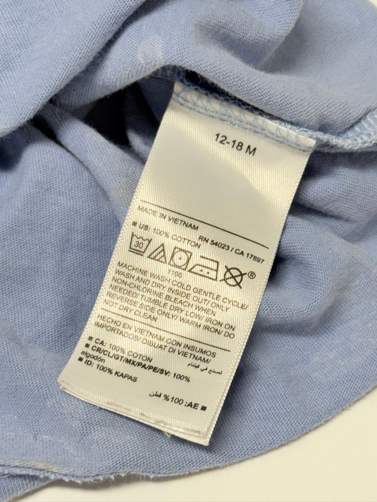 Old Navy Blue Daisy Print Baby Dress | 12–18M