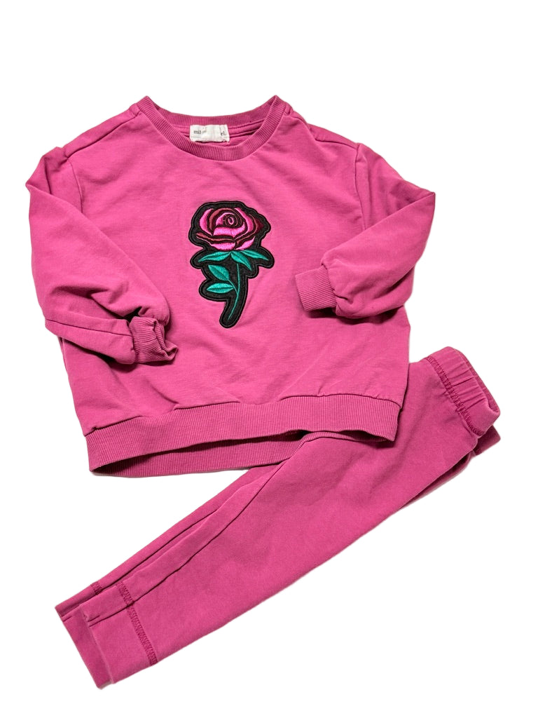 Miles the Label 2pc Rose Crewneck Set