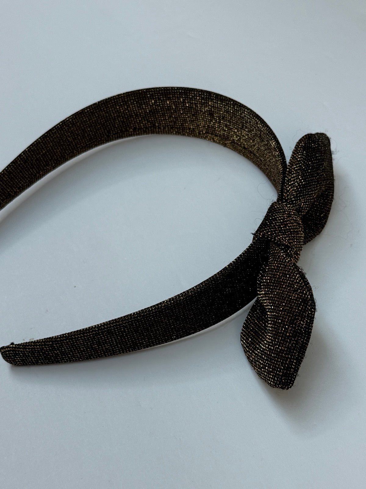 Bronze Metallic Bow Knot Hair Headband
