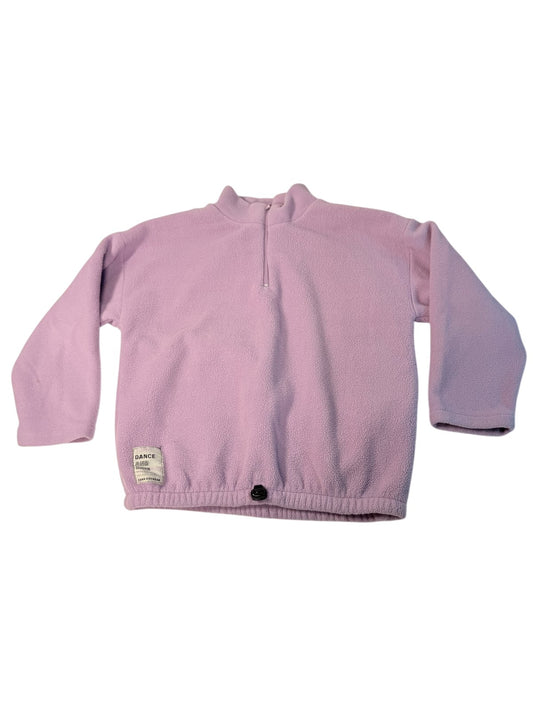 Zara Kids Lavender Fleece Quarter-Zip Sweatshirt Size 8