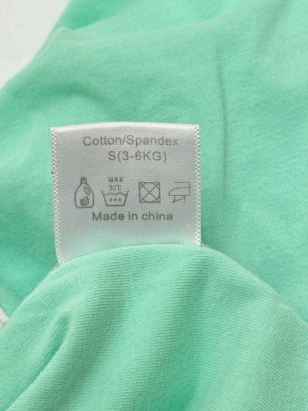 Mint Green Striped Trim Swaddle Sleep Sack S 5-6Y