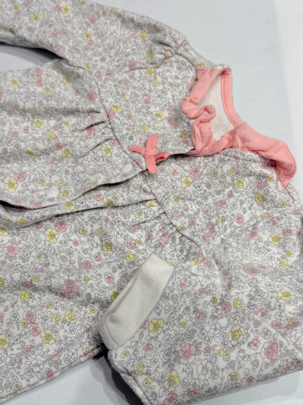 Dear Happy Smile Floral Romper 6M