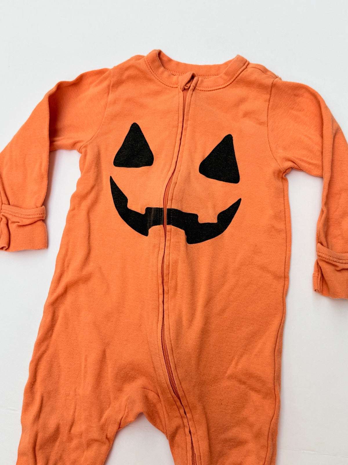 Old Navy Pumpkin Footed Sleeper 6-9M