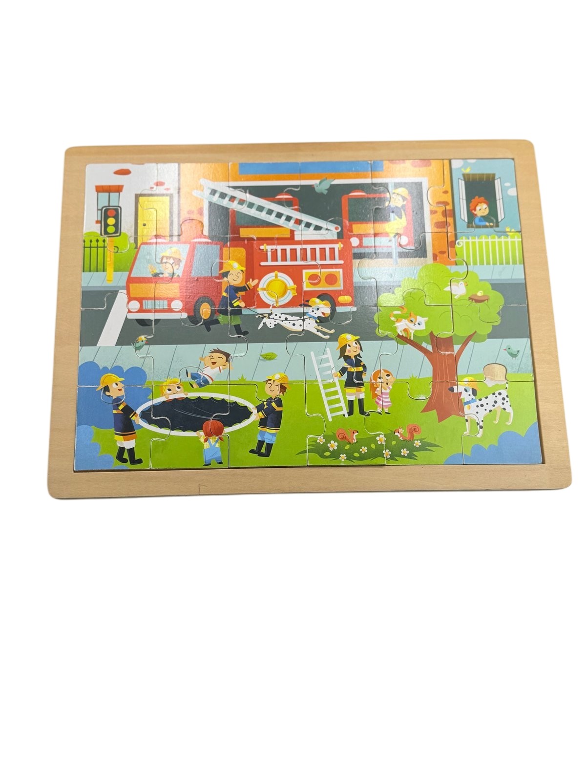 Wooden Firefighter Tray Puzzle