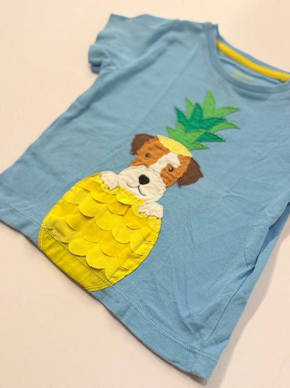 Baby Boden Pineapple Dog T-Shirt 18-24M