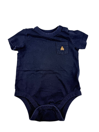 baby GAP Navy Pocket Bodysuit 6-12M