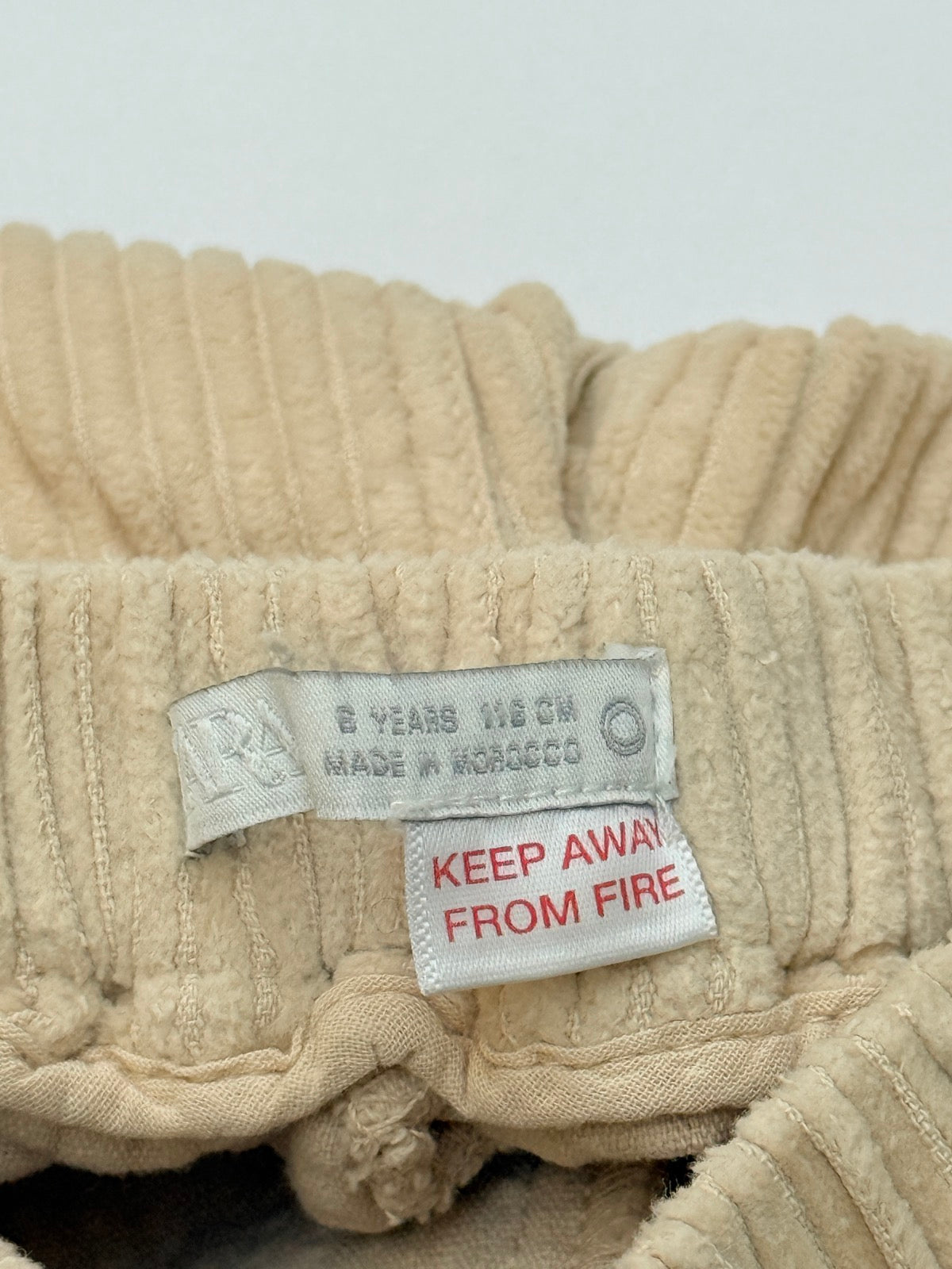 Beige Corduroy Pants Size 6Y