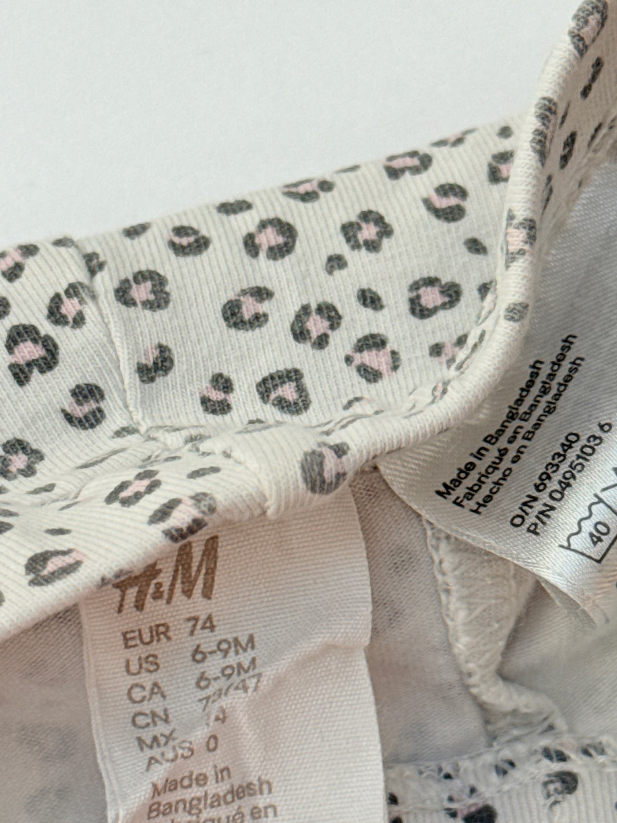 H&M Leopard Print Leggings 6-9M