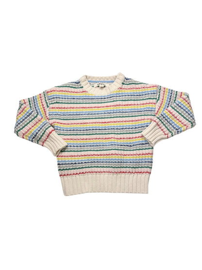 Mini Boden Striped Knit Sweater 6-7Y