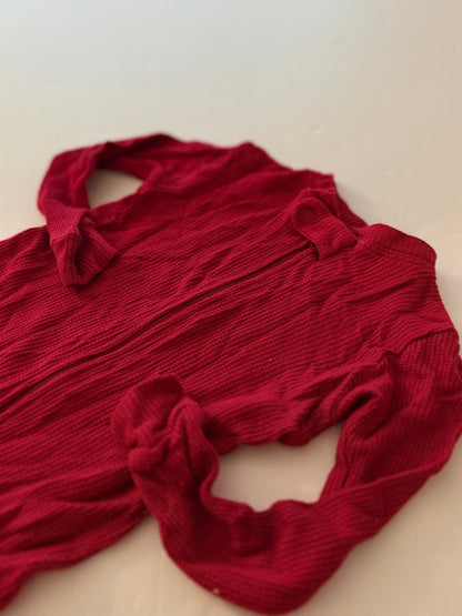 Carter's Purely Soft Red Thermal Union Suit 18M