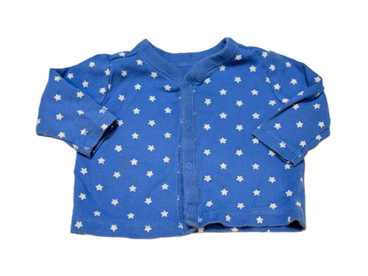 Blue Star Print Bodysuit 0-3m